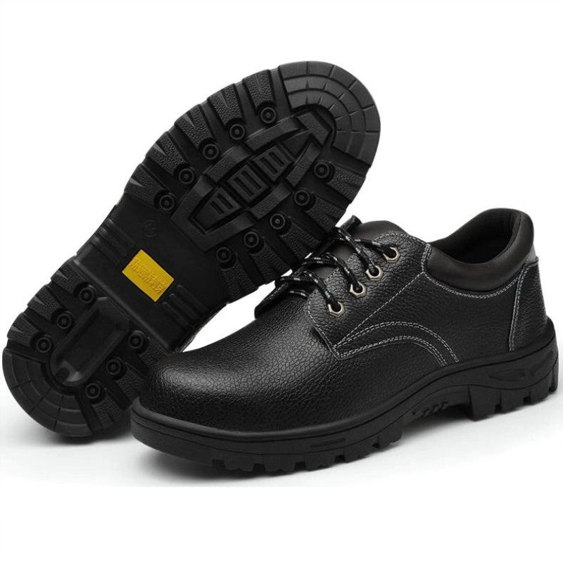 Rillttend® – P002 Steel Toe Leather Rubber Safety Shoes