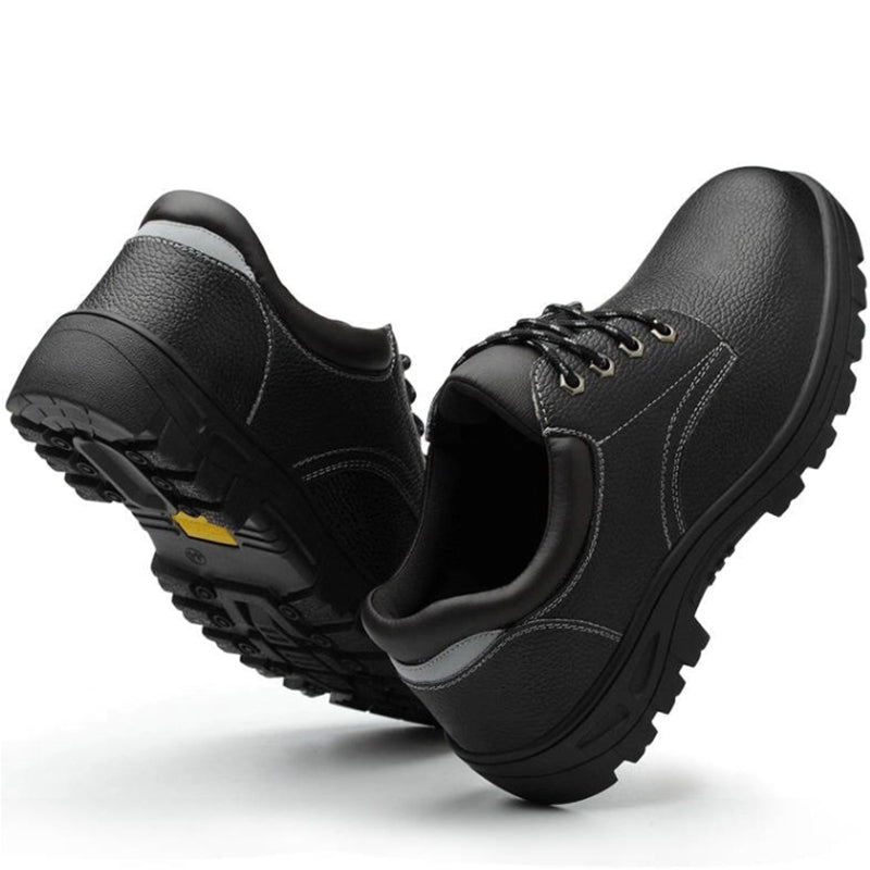 Rillttend® – P002 Steel Toe Leather Rubber Safety Shoes