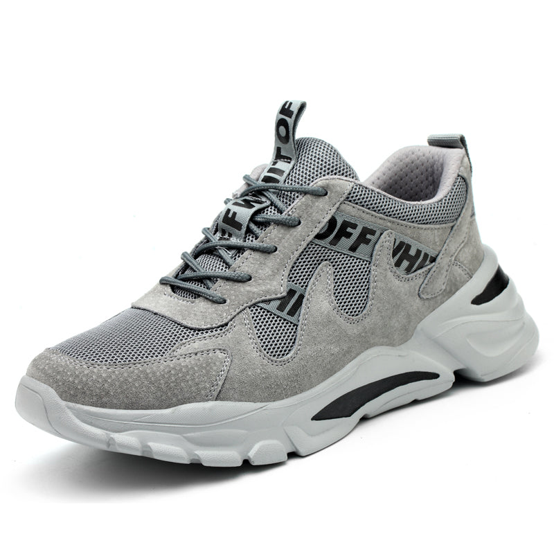 Rillttend® – RT006B – Steel Toe Fashion Leather lightweight Safety Shoes